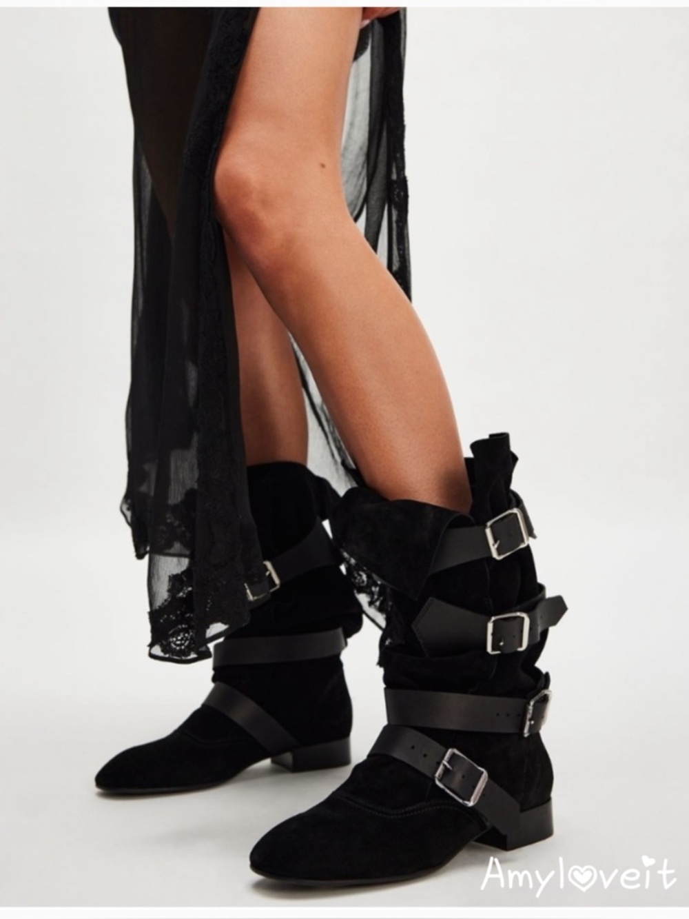 Jeffrey Campbell X Free People Lily Slouch Suede Boots